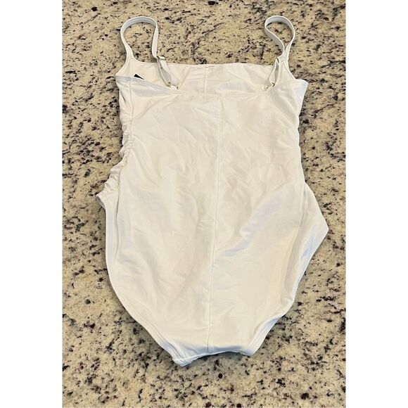 La Blanca Island Goddess Rouched Body Lingerie Mio One Piece Swimsuit - Picture 4 of 6